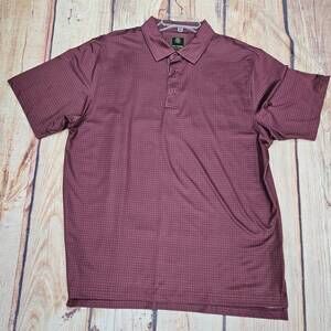 NEW F/X FUSION men's short sleeve polo in bordeaux